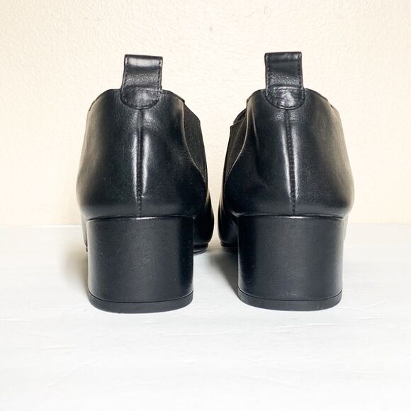 Marséll Low Ankle Booties 37.5 US 7.5 Black Leather Slip-On Chelsea Boot Marsell - Picture 4 of 8